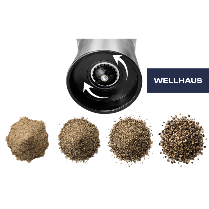WELLHAUS Ręczny młynek do soli i pieprzu