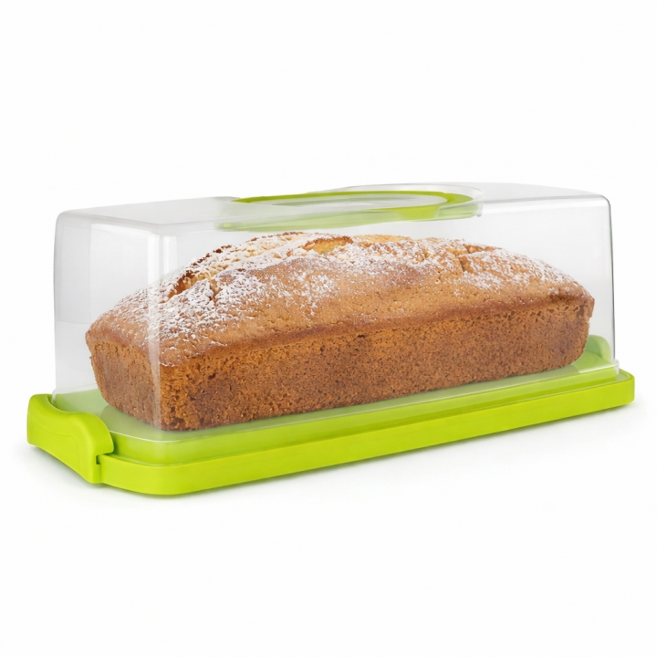 Pojemnik na ciasto QZ2022 zielony 36x16x13,3 cm WELLHAUS