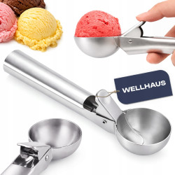 Gałkownica do lodów ze stali nierdzewnej 19cm WELLHAUS