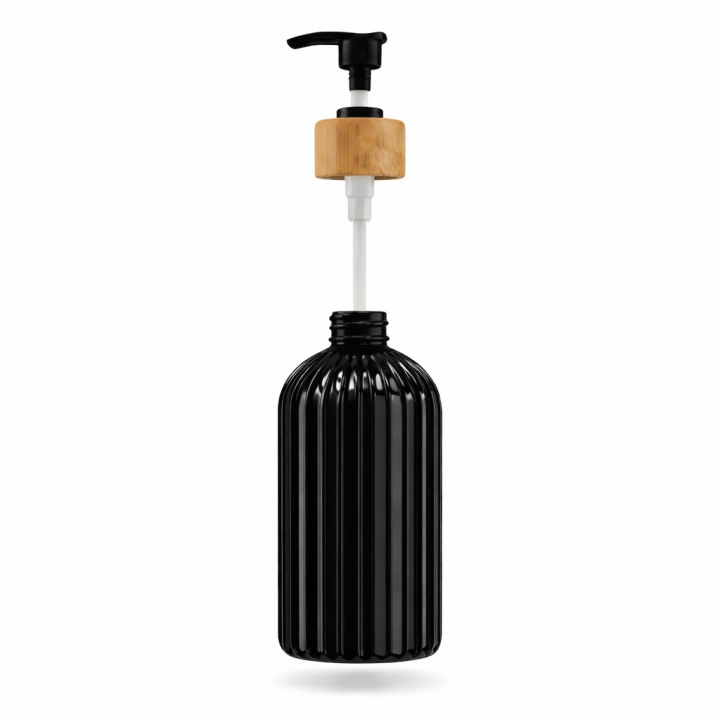 Butelka na mydło/szampon 500 ml czarna WELLHAUS