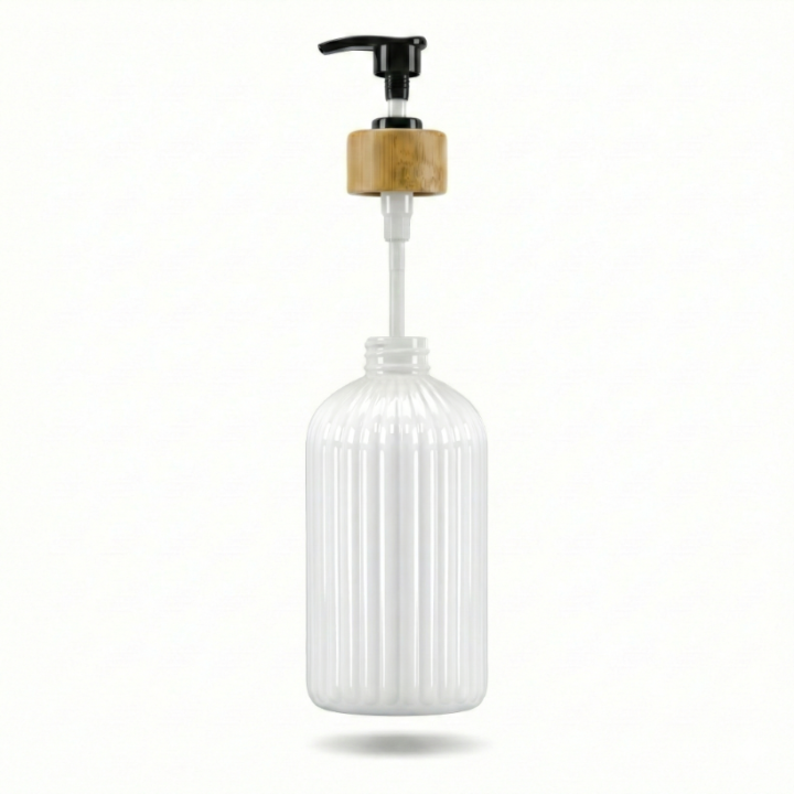 Butelka na mydło/szampon 500ml biała błyszcząca WELLHAUS