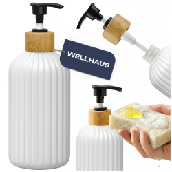 Butelka na mydło/szampon 500ml biały mat WELLHAUS