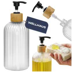 Butelka na mydło/szampon 500ml matowa (frosted) WELLHAUS