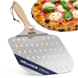 Perforowana łopatka do pizzy aluminiowa z otworami (Typ D) WELLHAUS