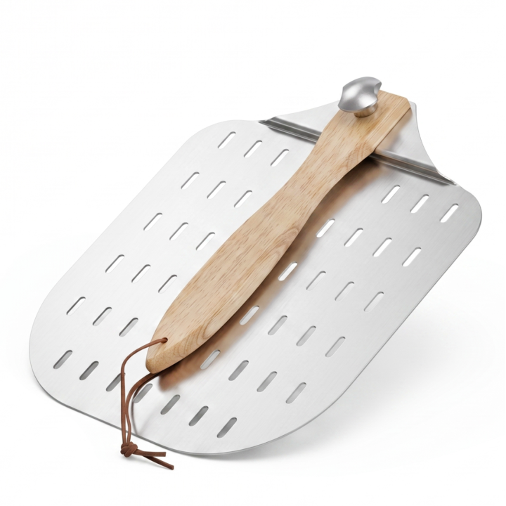 Perforowana łopatka do pizzy aluminiowa z otworami (Typ D) WELLHAUS