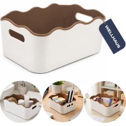 Uniwersalny organizer 19x3,6x8,6cm brązowy WELLHAUS