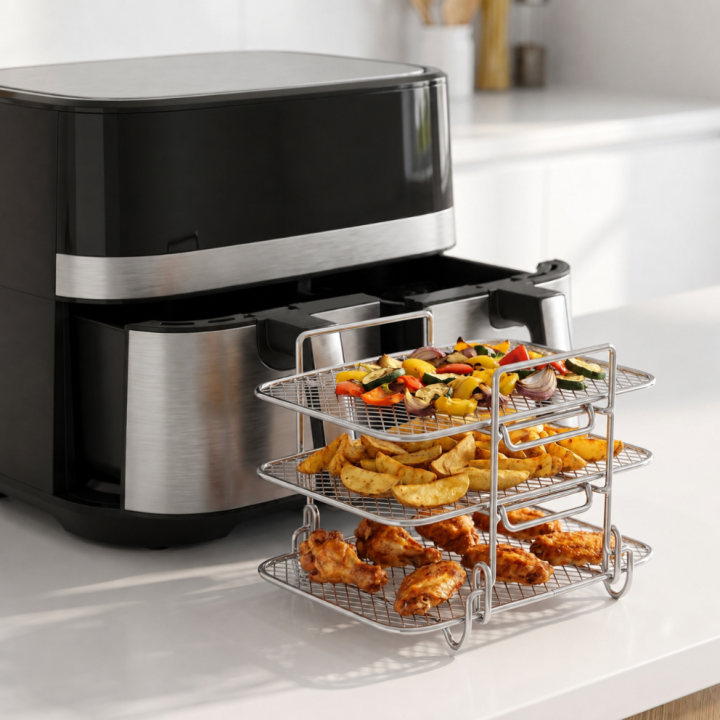 3-poziomowy ruszt do air fryer WELLHAUS