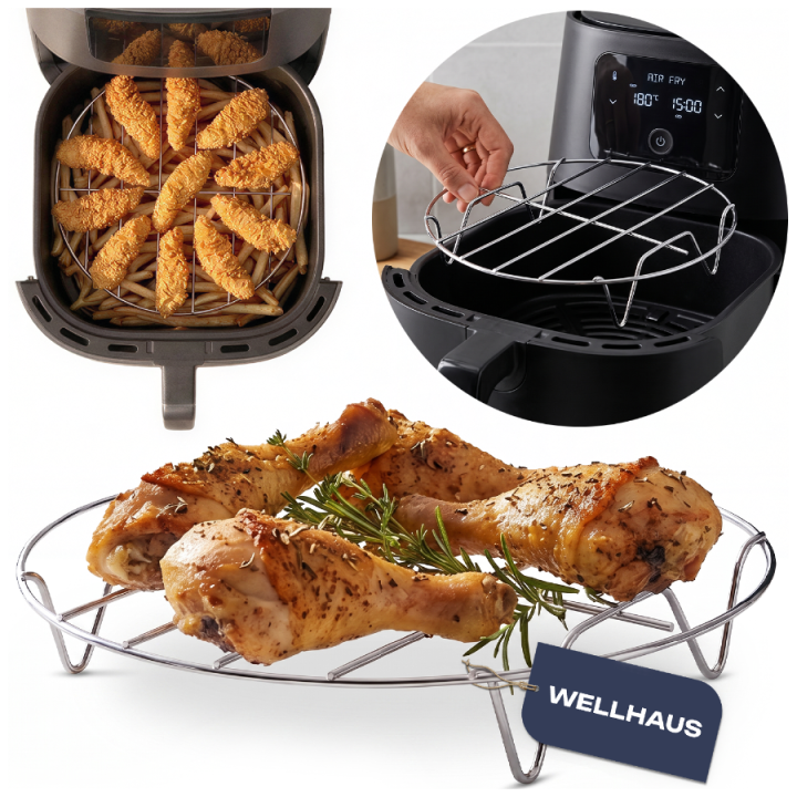 Ruszt do air fryer płaski 19cm WELLHAUS