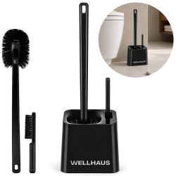 Szczotka do toalety z podstawą czarna DB2436-1 WELLHAUS