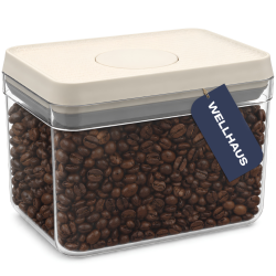 Pojemnik na produkty sypkie 1,5L beżowy WELLHAUS