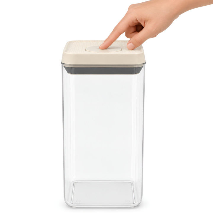 Pojemnik na produkty sypkie 2,3L beżowy WELLHAUS