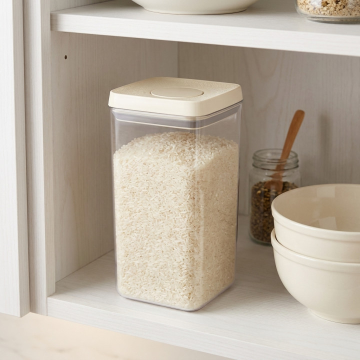 Pojemnik na produkty sypkie 2,3L beżowy WELLHAUS