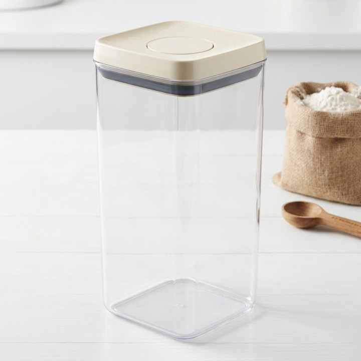 Pojemnik na produkty sypkie 2,3L beżowy WELLHAUS