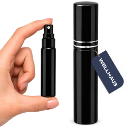 Butelka z atomizerem na perfumy  10 ml czarna B1 WELLHAUS