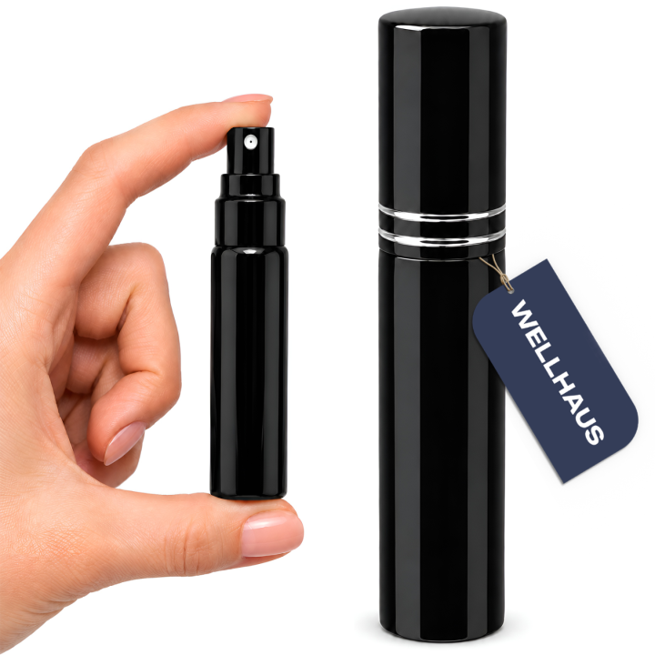 Butelka z atomizerem na perfumy  10 ml czarna B1 WELLHAUS